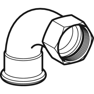 Колено 90&deg;, d=35, 1 1/4&rdquo; оцинкованный Geberit Mapress (20560) 20560 фото
