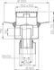 Трап Hutterer & Lechner DN 50 / 75 / 110, решітка 138 &times; 138 мм, вертикальне відвідведення, мокрий затвор, для внутрішніх приміщень (HL317) HL317 фото 2