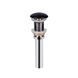 Раковина-чаша Qtap Robin 610х400х145 Matt black с донным клапаном Чёрный (QT132143PMBMB) QT132143PMBMB фото 6