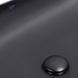 Раковина-чаша Qtap Robin 610х400х145 Matt black с донным клапаном Чёрный (QT132143PMBMB) QT132143PMBMB фото 5