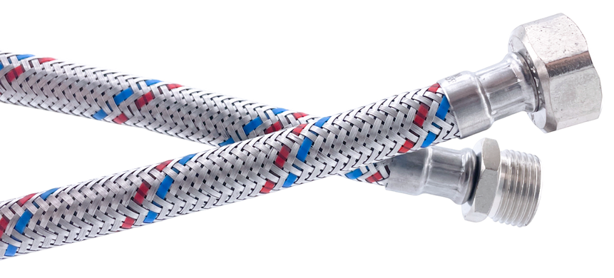 Шланг для подвода воды Fil - nox 3/8"x 1/2" 50 см НВ, нержавейка (001050003/UKR) 001050003/UKR фото