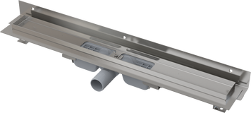 Душовий трап AlcaPlast DN 40, L=650 мм, Flexible Low, до стінки, поворотний Сірий APZ104-650 (APZ104-650) APZ104-650 фото