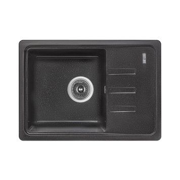 Кухонная мойка Lidz 620x435/200 BLM-14 Чёрный (LIDZBLM14620435200) LIDZBLM14620435200 фото