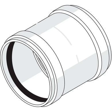 Муфта двухраструбная &Oslash;160 Rehau Raupiano Plus (124047001) 124047001 фото
