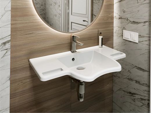 Умивальник KRAKOW MIRAMARBLE Miraggio Білий (0000203) 0000203 фото