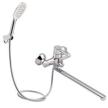 Смеситель для ванны Qtap Grand, Хром (QTGRACRM005) QTGRACRM005 фото