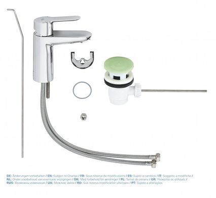Смеситель для раковины GROHE BauEdge, Хром (23328000) 23328000 фото