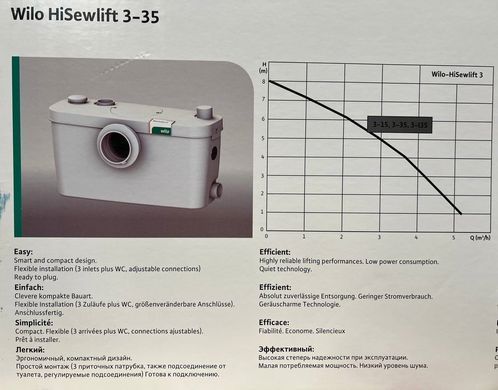 Каналізаційна станція Wilo HiSewlift 3-35 (4191677) 4191677 фото