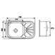 Кухонна мийка IMPERIAL 7549 Micro Decor 0,8 мм (IMP7549DEC) IMP7549DEC фото 2