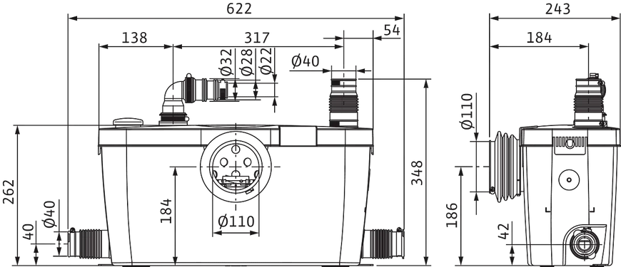 Каналізаційна станція Wilo HiSewlift 3-35 (4191677) 4191677 фото