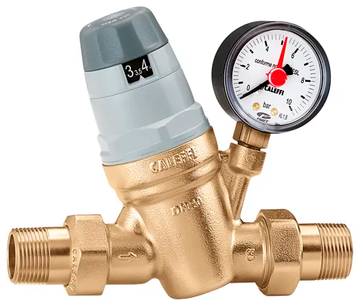 Редуктор CALEFFI 1/2", зі шкалою, з манометром (535041) 535041 фото