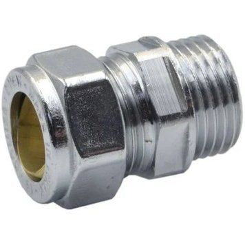 Перехідник &Oslash;15 x 1/2" Н зажимной (хром) COMISA (8106103) 8106103 фото