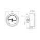 Термоманометр аксіальний ТМ80 0-4 бар, 20-120°С 63341 фото 5