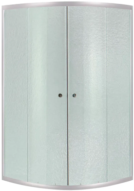 Душевая кабина Latwa SC80x80.SAT.MID.FR полукруглая, стекло Frost 4 мм + Душевой поддон KAPIELKA ST80x80x26, с панелью Lidz (LLSC8080SATMIDFR2SET) LLSC8080SATMIDFR2SET фото