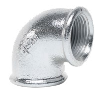Колено оцинкованное 90&deg; ВВ 2" (кор.12 шт) GEBO (90-9V) 90-9V фото