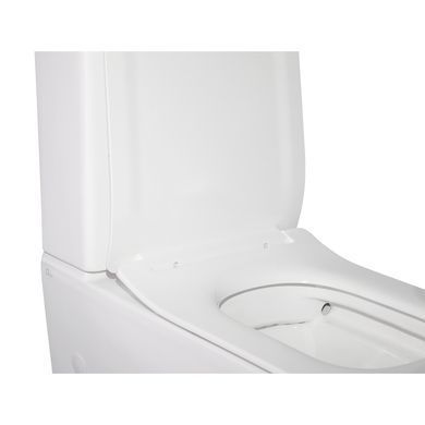 Унитаз-компакт Qtap Crow без ободка с сиденьем Soft-close Белый (QT05222170W) QT05222170W фото