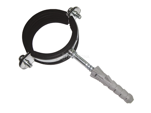 Хомут Aquer 1" 32-37 M8 з гумовою прокладкою з болтом і дюбелем (OMG1) OMG1 фото