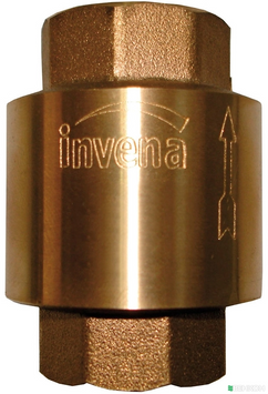 Клапан зворотного ходу INVENA PROV ZZ-14 1 1/4", з латунним штоком (000055398) 000055398 фото