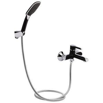 Смеситель для ванны Qtap Grand, Черный (QTGRABCR006) QTGRABCR006 фото