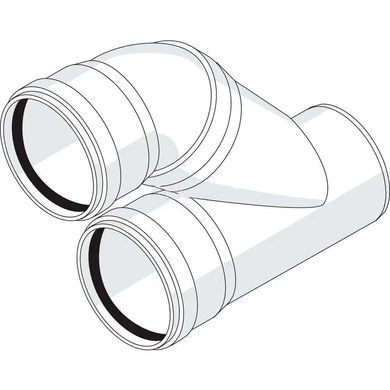 Отвод параллельный &Oslash;110/110 Rehau Raupiano Plus (120564003) 120564003 фото