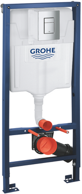 Комплект инсталляции Grohe Rapid SL 3 в 1: с кнопкой смыва Skate Cosmopolitan (39939000) 39939000 фото