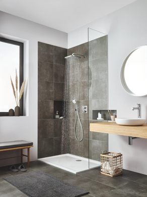 Прихована душова система з термостатом Grohe Grohtherm & Tempesta 250 Cube (1039950000), хром (1039950000) 1039950000 фото