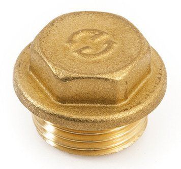 Заглушка 1 1/2"НР General Fittings латунь (2600F4H140000A) 2600F4H140000A фото