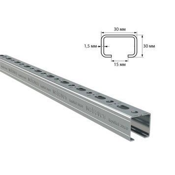 Профіль монтажний 30х30х2мм 3м тип WM2 BIS RapidRail&reg; Walraven (650530303) 650530303 фото