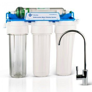 Фільтр Aquafilter під мийку з капілярної мембраною, з 10'' картриджами, кронштейном(FP3-HJ-K1) FP3-HJ-K1 фото