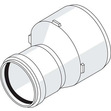 Переходник &Oslash;50/40 Rehau Raupiano Plus (123124001) 123124001 фото