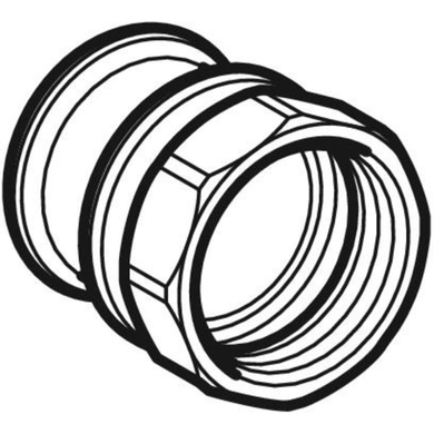 Перехідник d=22, 1&rdquo; Geberit Mapress (31824) 31824 фото