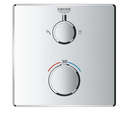 Прихована душова система з термостатом Grohe Grohtherm & Tempesta 250 Cube (1039950000), хром (1039950000) 1039950000 фото