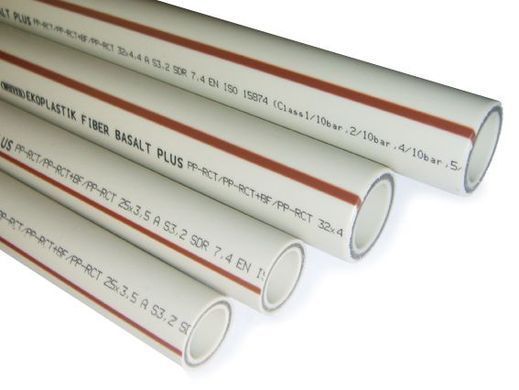 Труба Wavin Ekoplastik FIBER BASALT PLUS 20мм / PN 28 / S 3,2 / SDR 7,4 (STRFB020TRCT) STRFB020TRCT фото