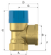 Предохранительный клапан 3/4"x1", 8 бар Flamco Prescor B для водоснабжения (27111) 27111 фото 2