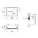 Раковина-чаша Qtap Tern 475х370х140 Matt black з донним клапаном Чорний (QT172074MBMB) QT172074MBMB фото 2