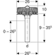 Воронка Geberit PE Pluvia с фланцем для желобов, 12 л/с (359.112.00.1) 359.112.00.1 фото 3