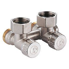 Кутовий клапан для 2-трубних систем Giacomini 3/4"F &times; 3/4"E (R384X002) R384X002 фото