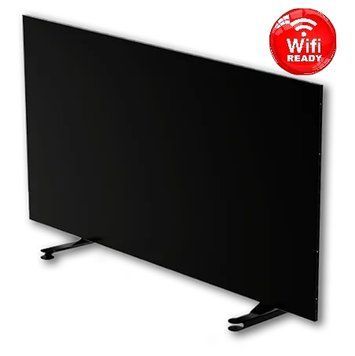 Гібрідний обігрівач TWP Slim 6011 R Wi-fi ready 1350 Вт, 600x1100x26, чорний, металевий (SL6011BWR) SL6011BWR фото