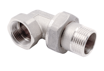 Американка кутова 1 1/2" ЗВ (нікель) з плоскою прокладкою TIEMME (1500637s) 1500637s фото