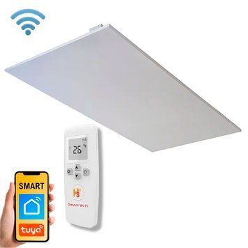 Інфрачервоний обігрівач HSteel ISHC 6012 W Wi-Fi 800 Вт, 595х1195х14, white, стельовий (ISHС6012WWIFI) ISHС6012WWIFI фото