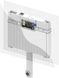 Бачок TECEbox Octa, для напольного унитаза, с арматурной сеткой (9370007) 9370007 фото 1