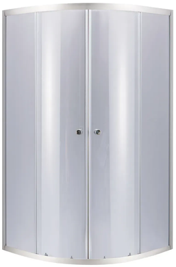 Душевая кабина Latwa SC90x90.SAT.MID.GR полукруглая, стекло тон. 4 мм + Душевой поддон KAPIELKA ST90x90x26, с панелью Lidz (LLSC9090SATMIDGR2SET) LLSC9090SATMIDGR2SET фото