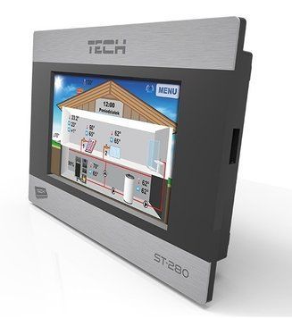 Кімнатний термостат TECH ST з комунікацією RS (TECH ST-280 + ST-260) ST-280 + ST-260 фото