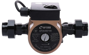 Насос циркуляционный Optima OP25-60 180мм + гайки + кабель с вилкой (OP25-60-180) OP25-60-180 фото