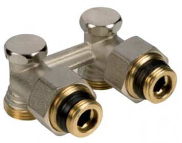 Вузол нижнього підключення Giacomini R388 кутовий 1/2" &times; 3/4" (R388X012) R388X012 фото