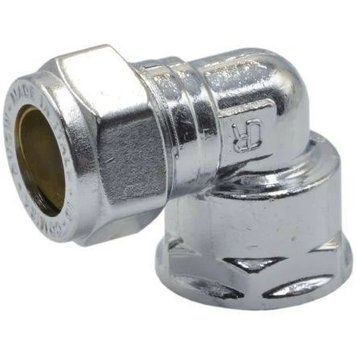Коліно &Oslash;15 x 1/2" В зажимное (хром) COMISA (8106503) 8106503 фото