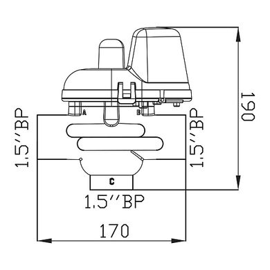 Комплект для систем безперервної дії типу TWIN з клапанами 1 1/2" (VLV15BSPT) VLV15BSPT фото