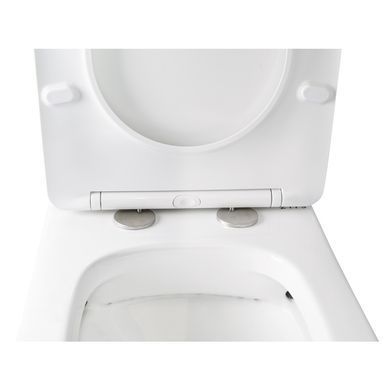 Унитаз-компакт Qtap Stork/Swan без ободка с сиденьем Soft-close Белый (QT15222179W) QT15222179W фото