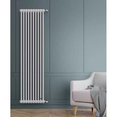 Трубчастий радіатор Multicolumn H=1500 2-8 (секцій) конф.D (нижнє 1 &times; 2") RAL9016 DeLonghi (0Q00215000800D0) 0Q00215000800D0 фото