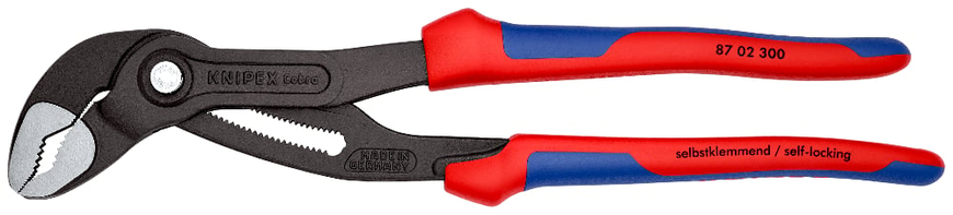 Клещи переставные 300 мм, &Oslash; 70 мм, высокотехнологичные, KNIPEX Cobra (87 02 300) 8702300 фото